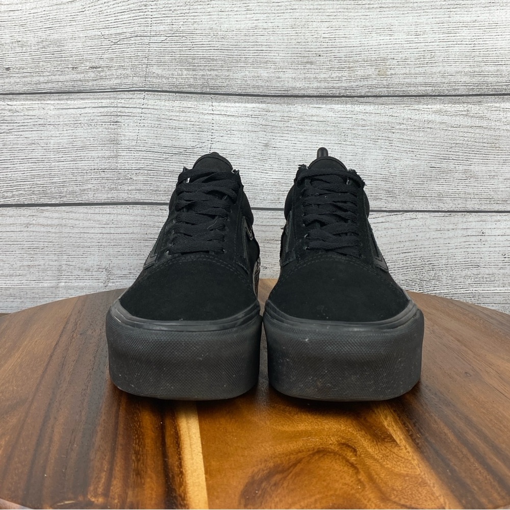 Vans Old Skool Stackform Triple Black Platform Sh… - image 7
